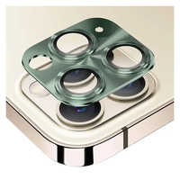 Nettech Apple iPhone 11 Pro Uyumlu Metalik Seri Kamera Cam Koruyucu (Yeşil) NT-90368