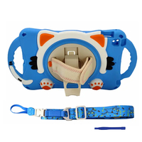 Nettech Apple iPad Mini Uyumlu Sweet Cat Seri Arka Koruma (Turkuaz) NT-95908