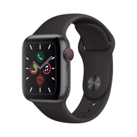 Apple Watch Series 5 - Alüminyum - 40mm - Cellular - Gece yarısı