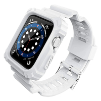 Nettech Apple Watch Seri 42/44 mm Uyumlu Entegre Kayış (Beyaz) NT-92323