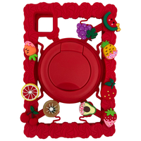 Nettech Universal 7 Inch Uyumlu Kids Silikon Arka Koruma (Kırmızı) NT-106375