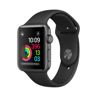 Apple Watch Series 2 - Alüminyum - 42mm - GPS - Gece yarısı