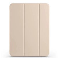 Apple iPad Pro 11 2024 Zore Smart Cover Kalem Bölmeli Standlı 1-1 Kılıf - Gold