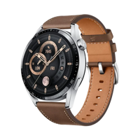 Huawei Watch GT3 Classic - Paslanmaz Çelik - 46mm - GPS - Kahverengi