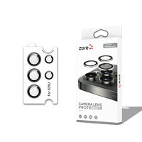 Galaxy S25 Ultra Zore CL-12 Premium Safir Parmak İzi Bırakmayan Anti-Reflective Kamera Lens Koruyucu - Gri