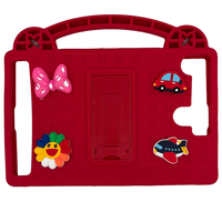 Nettech Universal 10 Inch Uyumlu Kids Standlı Arka Koruma (Kırmızı) NT-106402