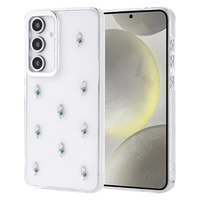 Galaxy S24 FE Kılıf Airbag Tasarımlı Simli Şeffaf Zore Kutup Kapak - Lale