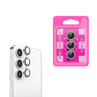 Galaxy S25 Zore CL-06 Kamera Lens Koruyucu - Gümüş