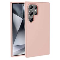 Galaxy S24 Ultra Kılıf Magsafe Şarj Özellikli Sıvı Teknolojili Silinebilir Sert Zore Kivi Kapak - Pembe