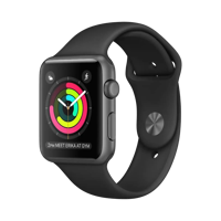 Apple Watch Series 1 - Alüminyum - 42mm - GPS - Gece yarısı