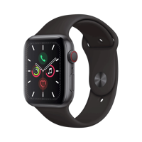 Apple Watch Series 5 - Alüminyum - 44mm - Cellular - Gece yarısı