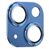 Nettech Apple iPhone 14 Uyumlu Metalik Seri Kamera Cam Koruyucu (Mavi) NT-97524