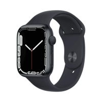 Apple Watch Series 7 - Alüminyum - 45mm - GPS - Gece yarısı
