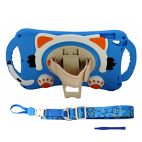 Nettech Apple iPad Air 2 Uyumlu Sweet Cat Seri Arka Koruma (Turkuaz) NT-95915