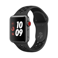 Apple Watch Series 3 Nike - Alüminyum - 38mm - GPS + Cellular - Uzay Grisi