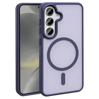 Galaxy S24 FE Kılıf Magsafe Şarj Özellikli Mat Arka Yüzey Zore Sio Kapak - Lila