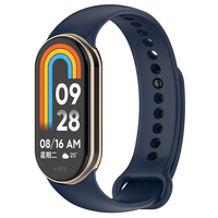 Xiaomi Mi Band 8 Serisi Klasik Kordon Silikon Strap Kayış - Midnight Blue