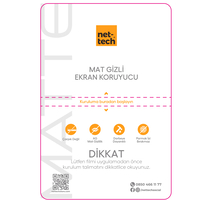 Nettech Uyumlu Ön Koruma Telefon Mat Hayalet Kesme Nano Ekran Koruyucu (Şeffaf) NT-90142