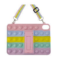 Nettech Apple iPad Mini 6 (MK8C3TU/A) Uyumlu Standlı Pop It Arka Koruma (Karışık Renk) NT-96703