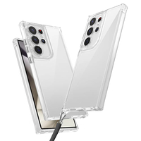 Galaxy S24 Ultra Kılıf Airbagli Takılabilir Askı Aparatlı Zore Snap Silikon Kapak - Şeffaf