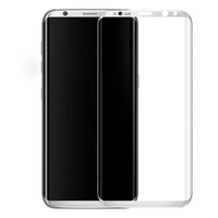 Helt Samsung Galaxy G950 S8 Uyumlu 3D SuperGlass Full Cam Koruyucu (Gümüş) VR-9537