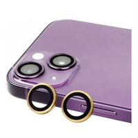 Nettech Apple iPhone 14 Uyumlu Damla Model 2in Kamera Cam Koruyucu (Gold) NT-97429