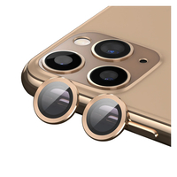 Nettech Apple iPhone 11 Uyumlu Damla Model 2in Kamera Cam Koruyucu (Sarı) NT-90097