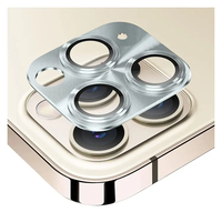 Nettech Apple iPhone 11 Pro Uyumlu Metalik Seri Kamera Cam Koruyucu (Gümüş) NT-90365