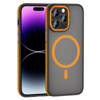 Apple iPhone 14 Pro Kılıf Magsafe Şarj Özellikli Mat Görünümlü Zore Ant Kapak - Turuncu