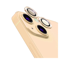 Nettech Apple iPhone 13 Uyumlu Damla Model 2in Kamera Cam Koruyucu (Gold) NT-92657