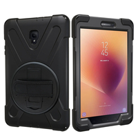 Nettech Samsung Galaxy Tab A Sm-T380 Uyumlu Sport Seri Arka Koruma (Siyah) VR-13948