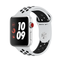 Apple Watch Series 3 Nike - Alüminyum - 42mm - GPS + Cellular - Gümüş