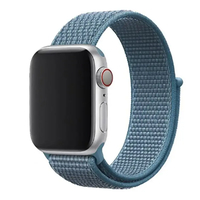 Nettech Apple Watch Seri 44/42 mm Uyumlu İp Örgülü Kordon (Mavi) NT-91391