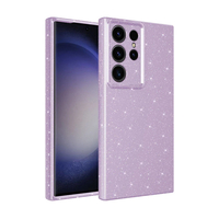 Galaxy S24 Ultra Kılıf Kamera Korumalı Simli Lüks Zore Koton Kapak - Lila