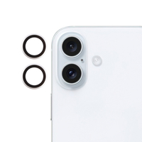 Nettech Apple iPhone 16 Uyumlu Alüminyum Seri Kamera Cam Koruyucu (Beyaz) NT-111112