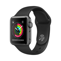 Apple Watch Series 2 - Alüminyum - 38mm - GPS - Gece yarısı