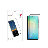 Galaxy A06 Zore Kenarları Kırılmaya Dayanıklı Cam Ekran Koruyucu - Siyah