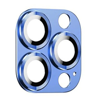 Nettech Apple iPhone 14 Pro Uyumlu Metalik Seri Kamera Cam Koruyucu (Mavi) NT-98925