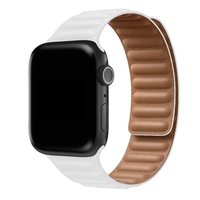 Nettech Apple Watch Series 41 mm Uyumlu Buff Seri Kordon (Beyaz) NT-103013