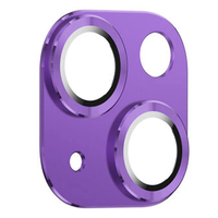 Nettech Apple iPhone 14 Uyumlu Metalik Seri Kamera Cam Koruyucu (Mor) NT-97525