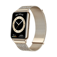 Huawei Watch Fit 2 Elegant - Alüminyum - 46mm - GPS - Altın