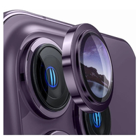 Nettech Apple iPhone 14 Pro Max Uyumlu Safir Lens Kamera Cam Koruyucu (Derin Mor) NT-103547