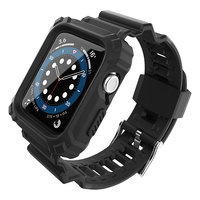 Nettech Apple Watch Seri 40/38 mm Uyumlu Entegre Kayış (Siyah) NT-92319