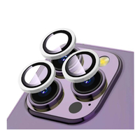 Nettech Apple iPhone 15 Pro Uyumlu Safir Lens Kamera Cam Koruyucu (Gümüş) NT-103568