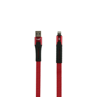 Helt HT-DC01 İp Örgü 120 Cm Lightning Şarj ve Data Kablosu (Kırmızı) VR-20501