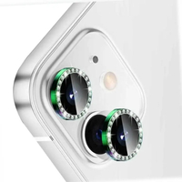 Nettech Apple iPhone 11 Pro Uyumlu Diamond Taşlı Model Kamera Cam Koruyucu (Yeşil) NT-98914