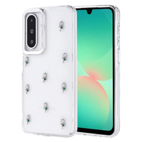 Galaxy A16 Kılıf Airbag Tasarımlı Simli Şeffaf Zore Kutup Kapak - Lale