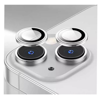 Nettech Apple iPhone 14 Uyumlu Alüminyum Seri Kamera Cam Koruyucu (Gri) NT-103536