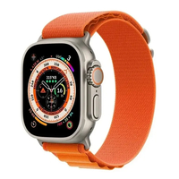 Nettech Apple Watch Series 41 mm Uyumlu Kumaş Kordon (Turuncu) NT-102992