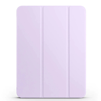 Apple iPad Pro 11 2024 Zore Smart Cover Kalem Bölmeli Standlı 1-1 Kılıf - Lila